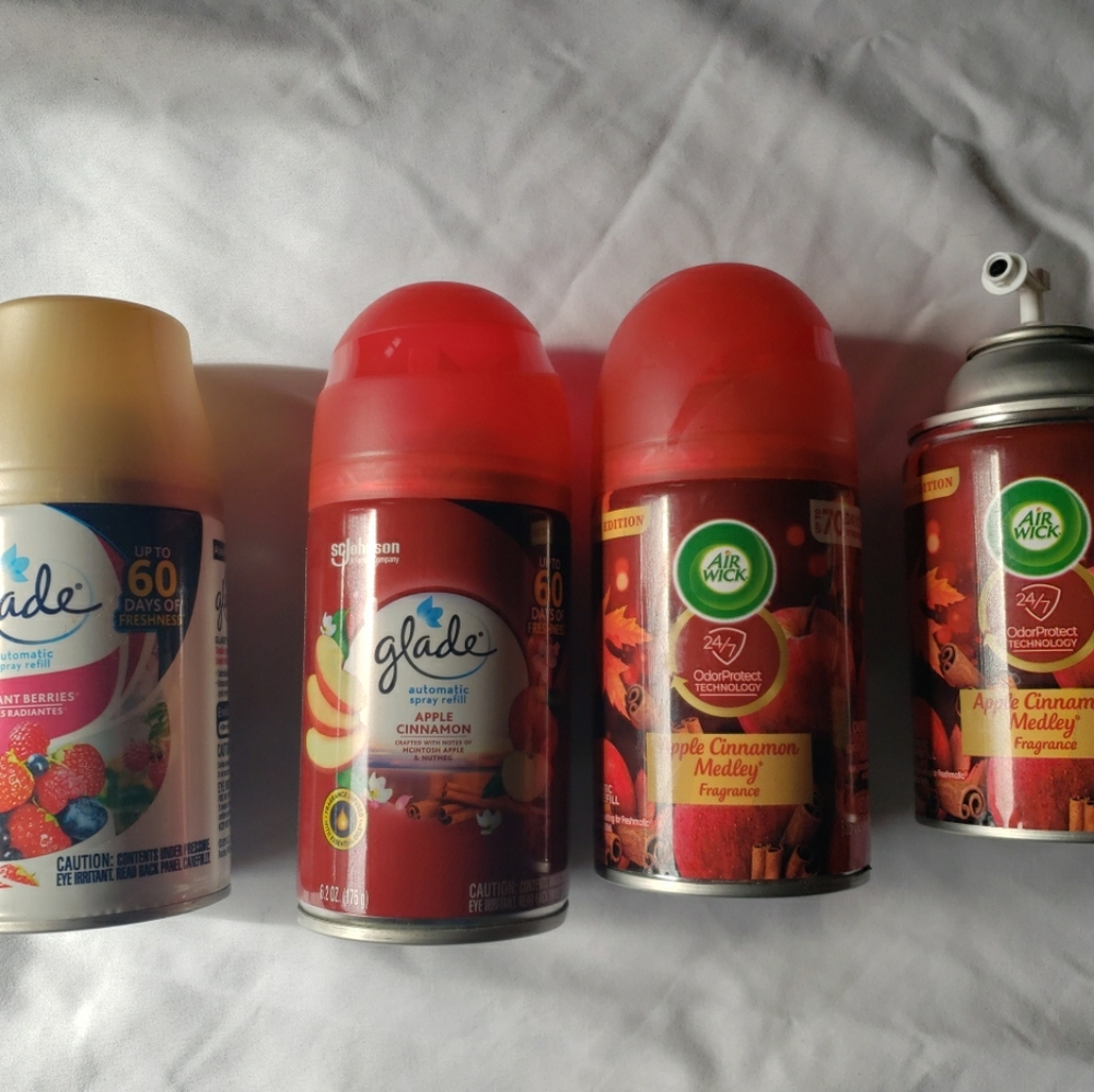 Glade & Airwick Automatic Spray Refills Lot Of Four
